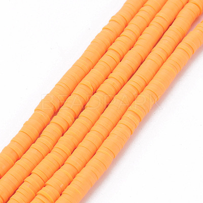 Handmade Polymer Clay Bead Strands CLAY-T002-4mm-63-1
