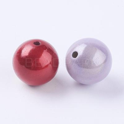 Spray Painted Acrylic Beads PB9290-1