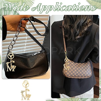 Alloy Rhinestone & Iron Keychain KEYC-YW00279-04-1
