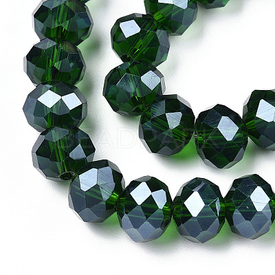 Electroplate Glass Beads Strands EGLA-A034-T6mm-A31-1