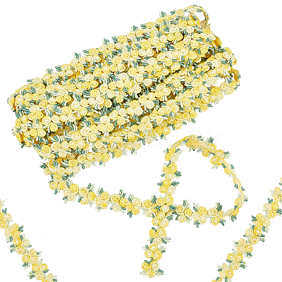 Flower Polyester Trim Ribbon OCOR-GF0001-17B-1