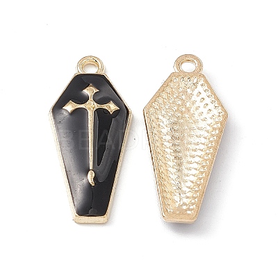 Alloy Enamel Pendants ENAM-H039-10G-B-1