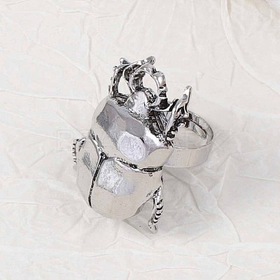 Adjustable Zinc Alloy Finger Rings FS-WG50FDE-04-1