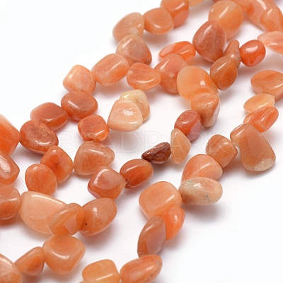 Natural Red Aventurine Beads Strands G-K220-27-1