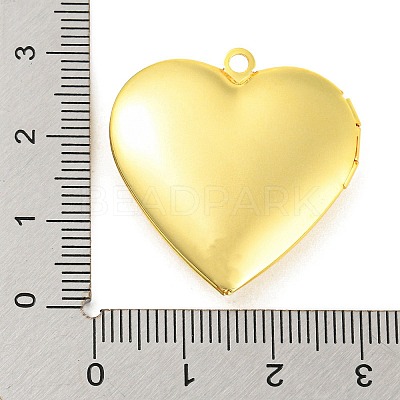 Rack Plating Brass Locket Pendants KK-M263-02A-G-1