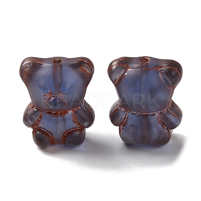 Transparent Lampwork Beads LAMP-P065-06A-04-1