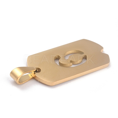 Ion Plating(IP) 304 Stainless Steel Pendants STAS-O127-D06-1