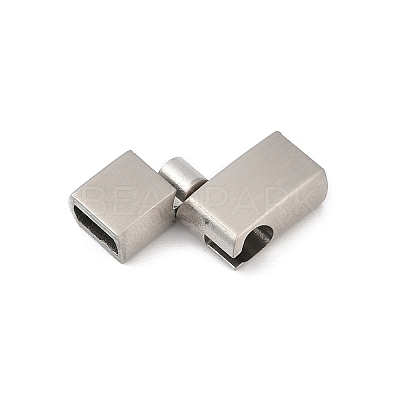 304 Stainless Steel Snap Lock Clasps STAS-U055-02A-P-1