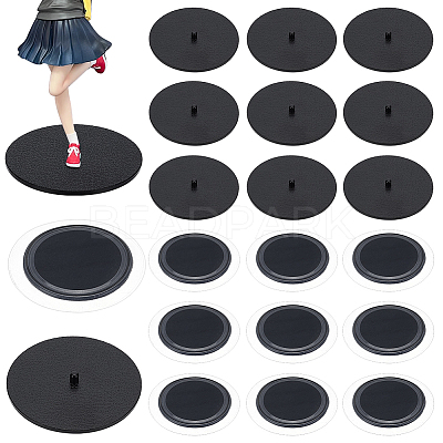 Plastic with Silicone Doll Base Display Rack AJEW-WH0609-251B-1