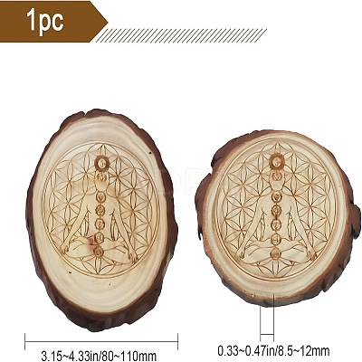 Rustic Wooden Slice Cup Mats DJEW-WH0010-86-1