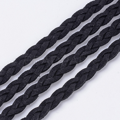 Braided Faux Suede Cord LW-Q008-2.7mm-1090-1