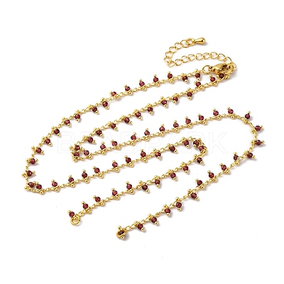 Brass Cable Chain Necklace Making KK-K337-12G-06-1
