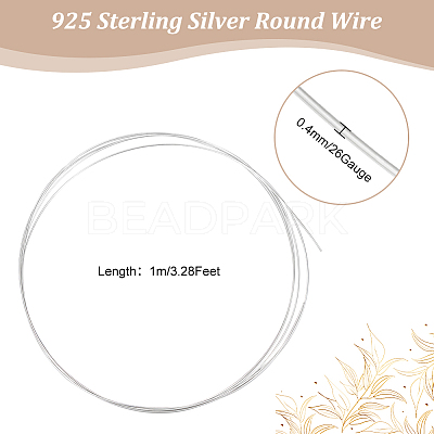 0.98M 925 Sterling Silver Wire STER-BBC0002-12-1