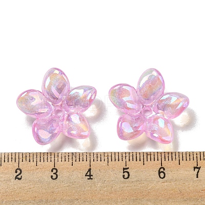 AB Color Plated Acrylic Beads OACR-G034-01A-1