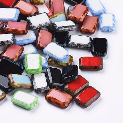 Retro Czech Glass Beads GLAA-I045-10A-1