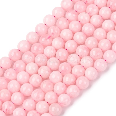 Pink Color Natural Madagascar Rose Quartz Beads Strands G-D655-6mm-1