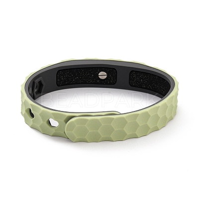 Flat Silicone Cord Bracelets BJEW-F421-01E-1