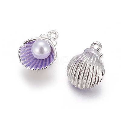 Alloy Enamel Pendants X-PALLOY-F224-03P-05-1