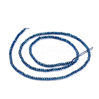 Electroplate Glass Beads Strands X-EGLA-F149-FP-05-1