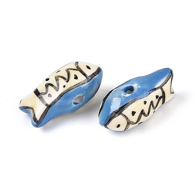 Handmade Porcelain Ceramic Beads PORC-T133-28H-1