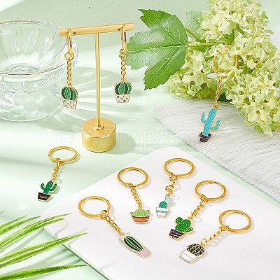 Olycraft DIY Cactus Keychain Making Kit 