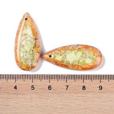 Dyed Synthetic Imperial Jasper Pendants G-P529-07K-1
