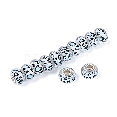 Opaque Resin European Beads RESI-N044-03S-05-1