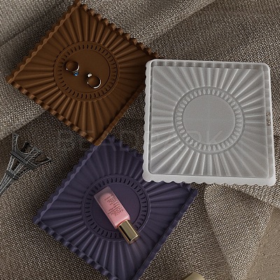 DIY Jewelry Plate Storage Silicone Molds DIY-F148-03B-1