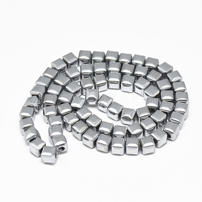 Electroplate Non-magnetic Synthetic Hematite Beads Strands G-T061-35A-1