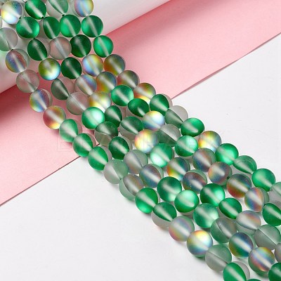 Synthetic Moonstone Beads Strands G-E573-01C-20-1