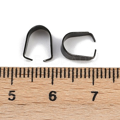 304 Stainless Steel Snap On Bails STAS-C135-01B-EB-1