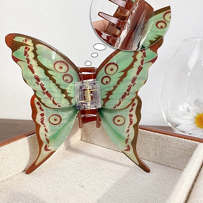 Acrylic Claw Hair Clips PW-WGBB546-02-1