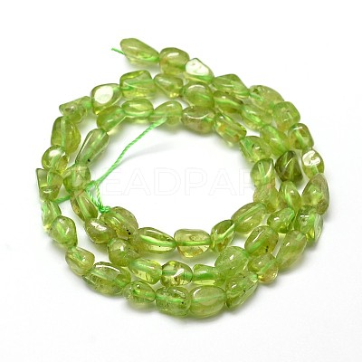 Natural PeridotNuggets Beads Strands G-J335-41-1