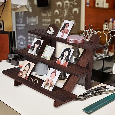 DIY 3 Tier Wooden Display Riser Kit ODIS-WH0029-25B-1