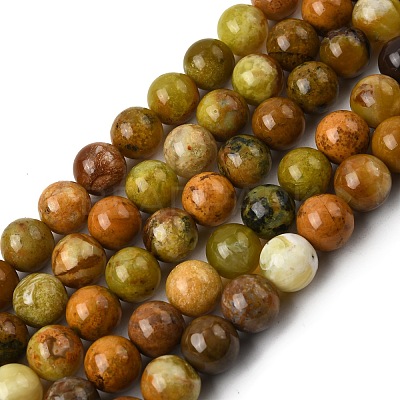 Natural Green Opal Beads Strands G-K245-A17-A05-01-1
