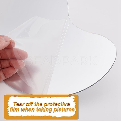 6Pcs 6 Styles Acrylic Mirror AJEW-GO0002-06-1
