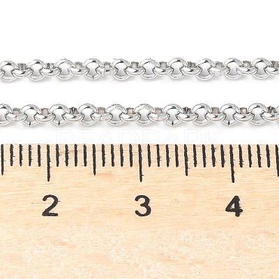 Tarnish Resistant 304 Stainless Steel Rolo Chain Necklaces NJEW-JN01228-03-1