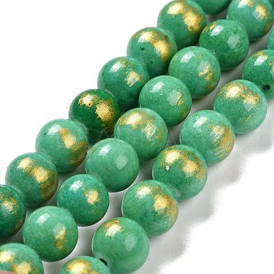 Natural Mashan Jade Beads Strands G-F670-A02-10mm-1