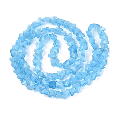 Opaque Glass Beads Strands GLAA-N073-01F-1