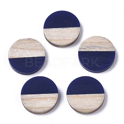 Resin & Wood Cabochons RESI-R425-05B-1