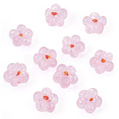 10Pcs Transparent Handmade Bumpy Lampwork Beads LAMP-TADJ0001-48E-1