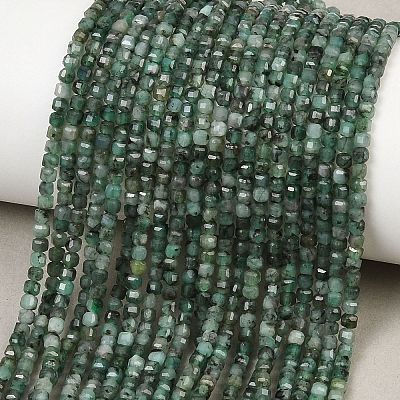 Natural Emerald Beads Strands G-B175-C04-2x2mm-1