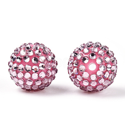 Transparent Resin Rhinestone Graduated Beads RESI-S314-12x14-M-1