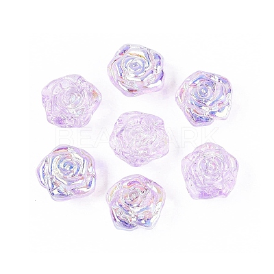 Electroplate Transparent Glass Beads Strands LS-EGLA-N056-02A-03-1
