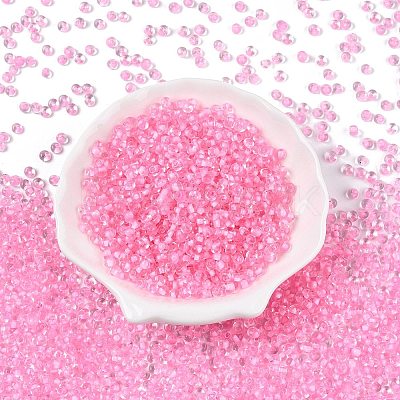 6/0 Inside Colours Transparent Glass Seed Beads X1-SEED-T007-07G-1
