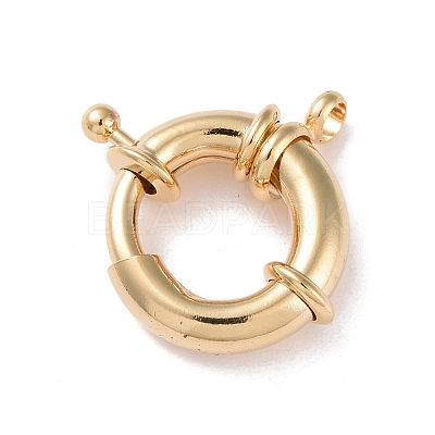 Eco-friendly Brass Spring Ring Clasps KK-D082-02G-1