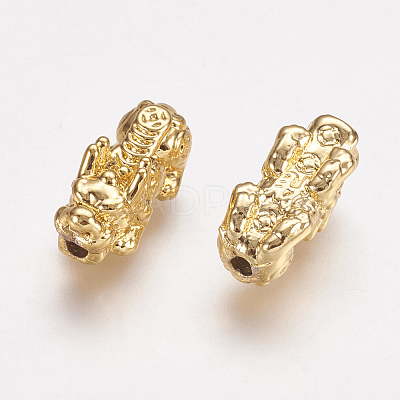 Feng Shui Real 24K Gold Plated Alloy Beads X-PALLOY-L205-06C-1