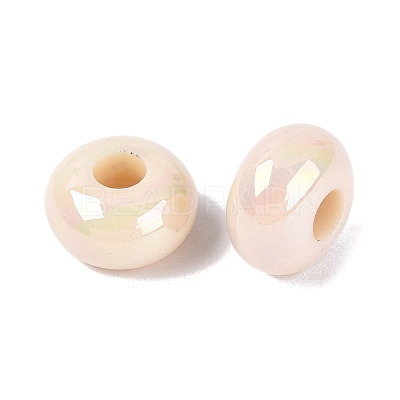 Opaque Acrylic European Beads OACR-E033-19M-1