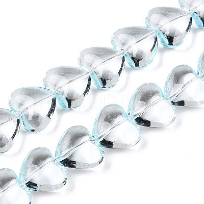 Transparency Glass Beads Strands X1-GLAA-T023-13E-1