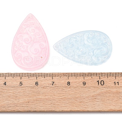 Dyed Natural Quartz Carved Pendants GG-CBA0022-07-1
